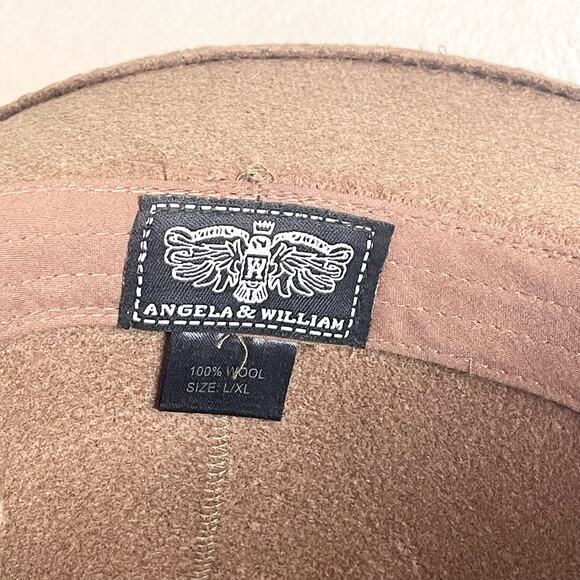 Angela & William Womens Wool Wide Brim Rancher Fedora Hat Size L xl main image 8